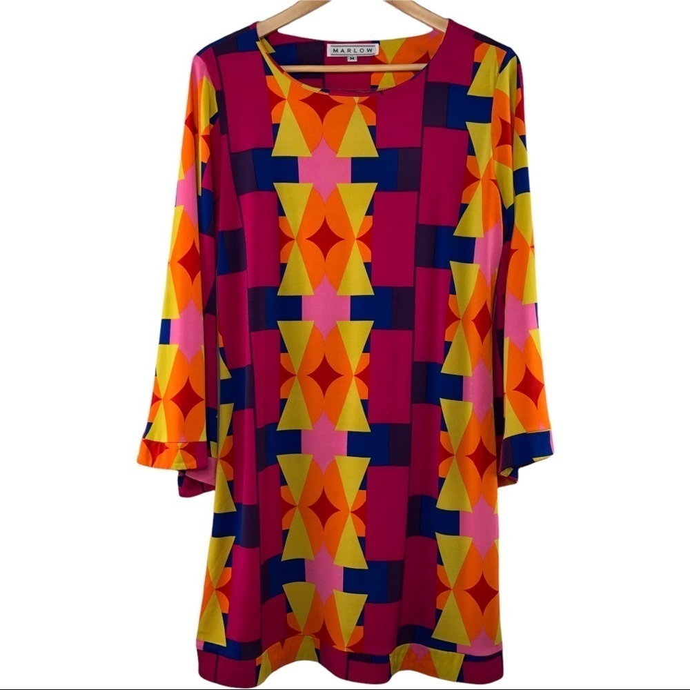 Marlow colorblock shift dress, L